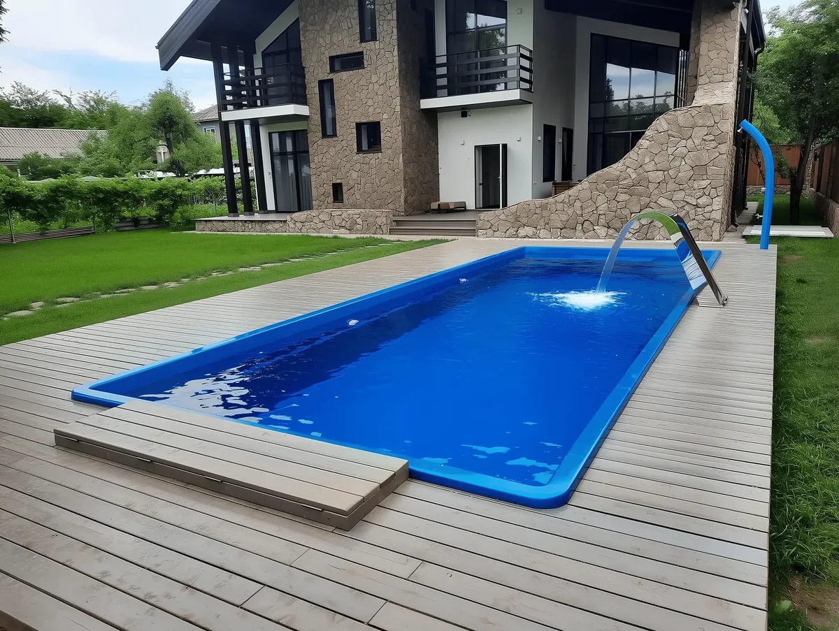 Композитный бассейн Laguna 9 — вид сверху в Новочеркасске